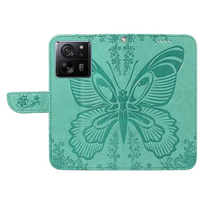 For Xiaomi 13T Pro / 13T / Redmi K60 Ultra Phone Case Butterfly Pattern PU Leather Flip Phone Cover