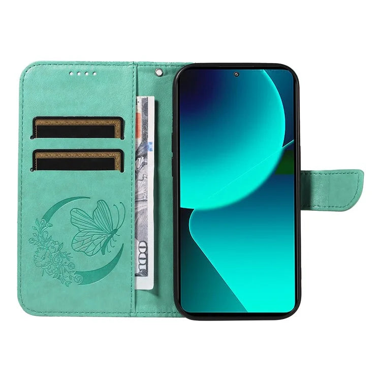 For Xiaomi 13T Pro / 13T / Redmi K60 Ultra Phone Case Butterfly Pattern PU Leather Flip Phone Cover
