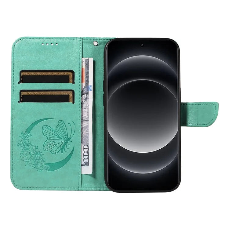 For Xiaomi 14 Ultra Mobile Phone Case Butterfly Pattern PU Leather Stand Phone Cover