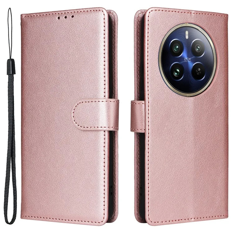 For Realme 12 Pro+ 5G / Realme 12 Pro 5G Case 3 Card Slots PU Leather Wallet Stand Phone Cover