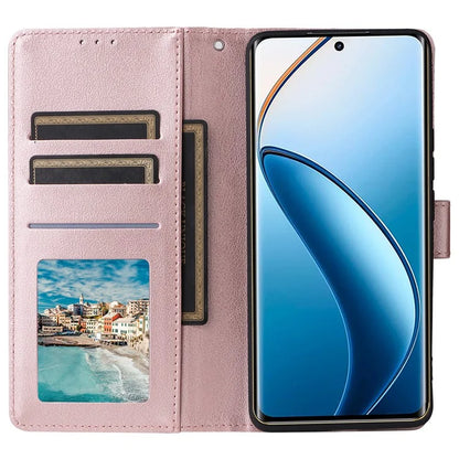 For Realme 12 Pro+ 5G / Realme 12 Pro 5G Case 3 Card Slots PU Leather Wallet Stand Phone Cover