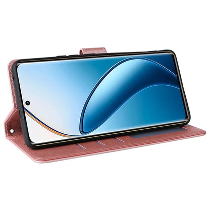 For Realme 12 Pro+ 5G / Realme 12 Pro 5G Case 3 Card Slots PU Leather Wallet Stand Phone Cover