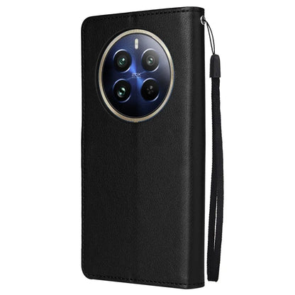 For Realme 12 Pro+ 5G / Realme 12 Pro 5G Case 3 Card Slots PU Leather Wallet Stand Phone Cover