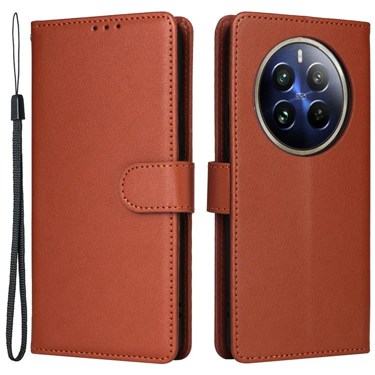 For Realme 12 Pro+ 5G / Realme 12 Pro 5G Case 3 Card Slots PU Leather Wallet Stand Phone Cover
