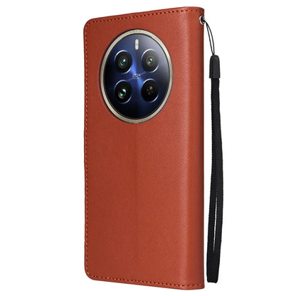 For Realme 12 Pro+ 5G / Realme 12 Pro 5G Case 3 Card Slots PU Leather Wallet Stand Phone Cover