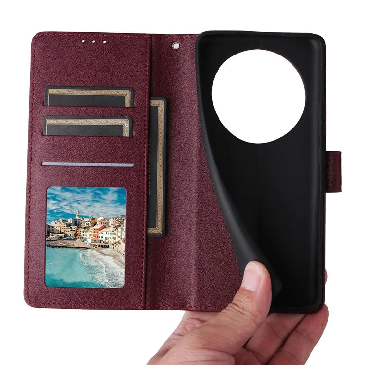 For Realme 12 Pro+ 5G / Realme 12 Pro 5G Case 3 Card Slots PU Leather Wallet Stand Phone Cover