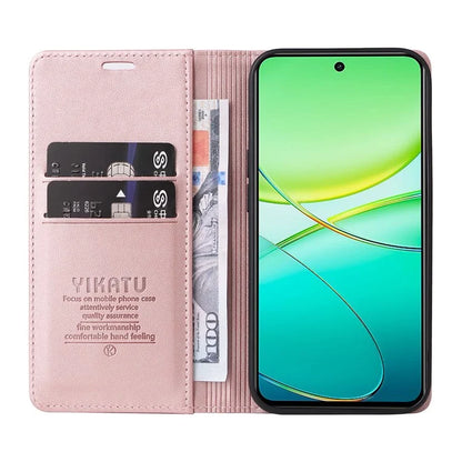 YIKATU YK-001 For vivo Y38 5G / Y200i 5G / T3x Stand Case Magnetic PU Leather Phone Cover