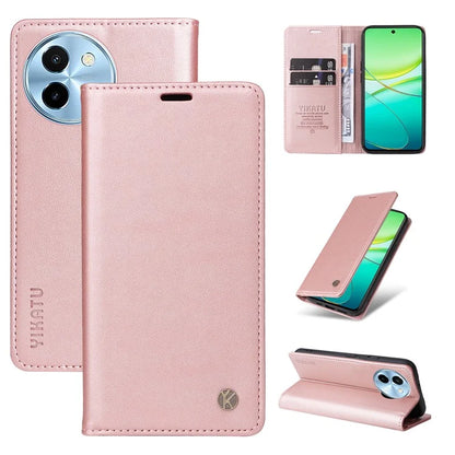 YIKATU YK-001 For vivo Y38 5G / Y200i 5G / T3x Stand Case Magnetic PU Leather Phone Cover