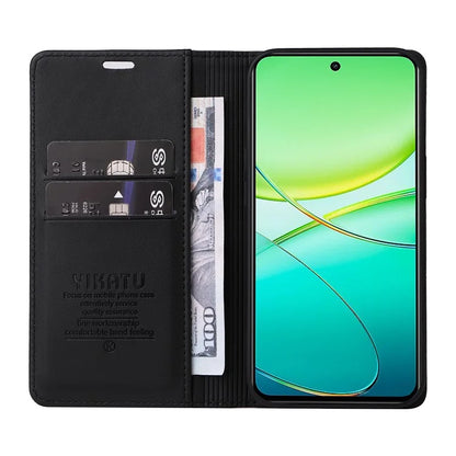 YIKATU YK-001 For vivo Y38 5G / Y200i 5G / T3x Stand Case Magnetic PU Leather Phone Cover