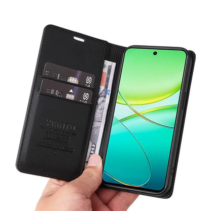 YIKATU YK-001 For vivo Y38 5G / Y200i 5G / T3x Stand Case Magnetic PU Leather Phone Cover