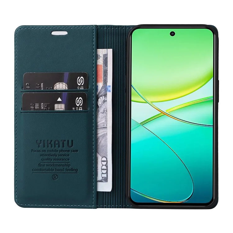 YIKATU YK-001 For vivo Y38 5G / Y200i 5G / T3x Stand Case Magnetic PU Leather Phone Cover