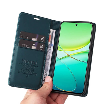 YIKATU YK-001 For vivo Y38 5G / Y200i 5G / T3x Stand Case Magnetic PU Leather Phone Cover