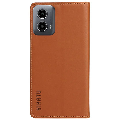 YIKATU YK-001 For Motorola Moto G34 5G Case Magnetic Closure Full Protection Leather Phone Cover