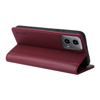 YIKATU YK-001 For Motorola Moto G34 5G Case Magnetic Closure Full Protection Leather Phone Cover