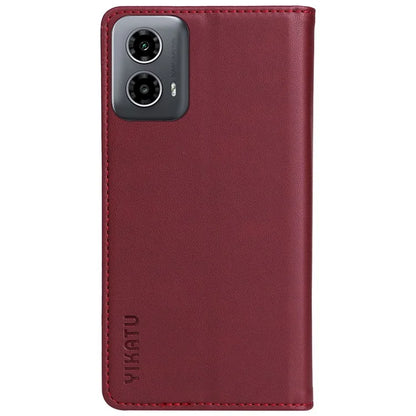 YIKATU YK-001 For Motorola Moto G34 5G Case Magnetic Closure Full Protection Leather Phone Cover