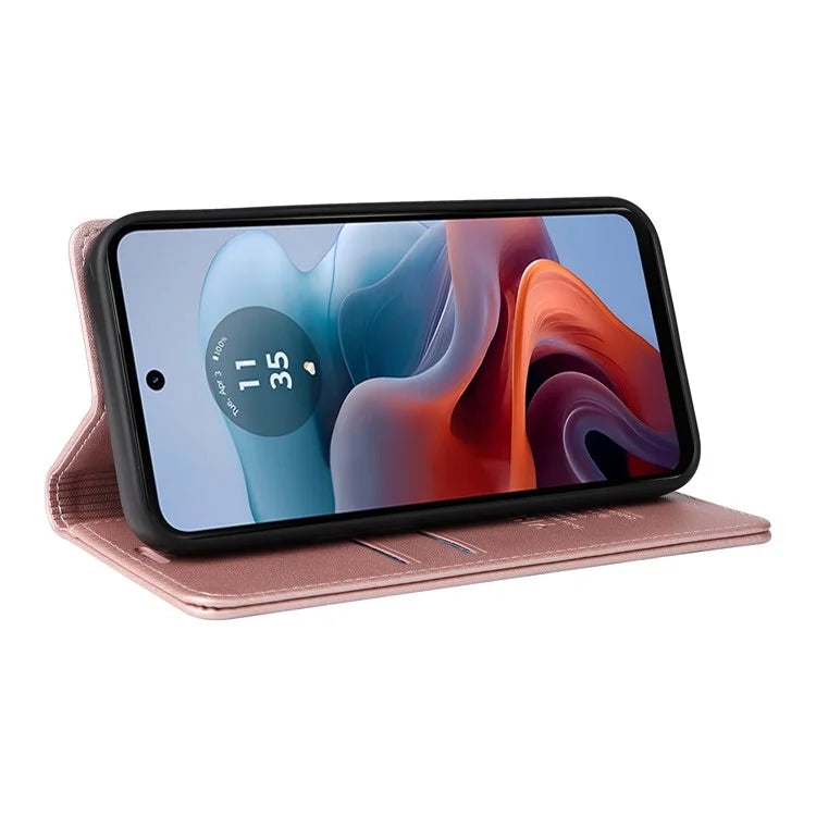 YIKATU YK-001 For Motorola Moto G34 5G Case Magnetic Closure Full Protection Leather Phone Cover