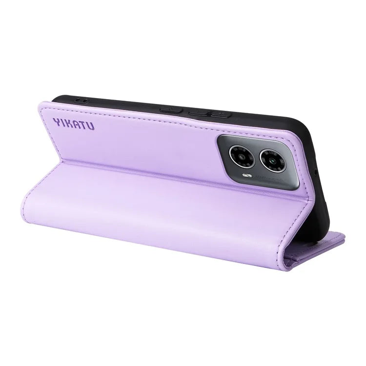 YIKATU YK-001 For Motorola Moto G34 5G Case Magnetic Closure Full Protection Leather Phone Cover