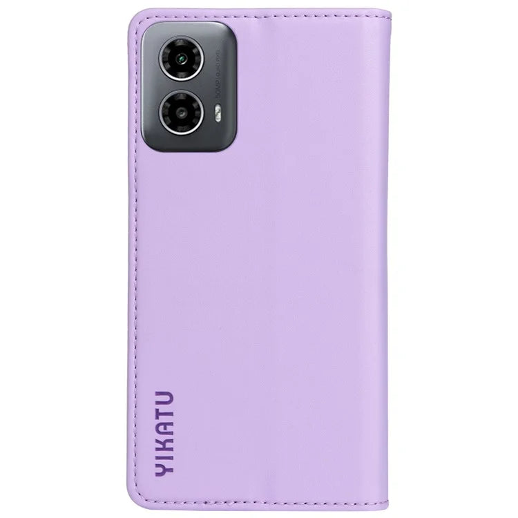 YIKATU YK-001 For Motorola Moto G34 5G Case Magnetic Closure Full Protection Leather Phone Cover