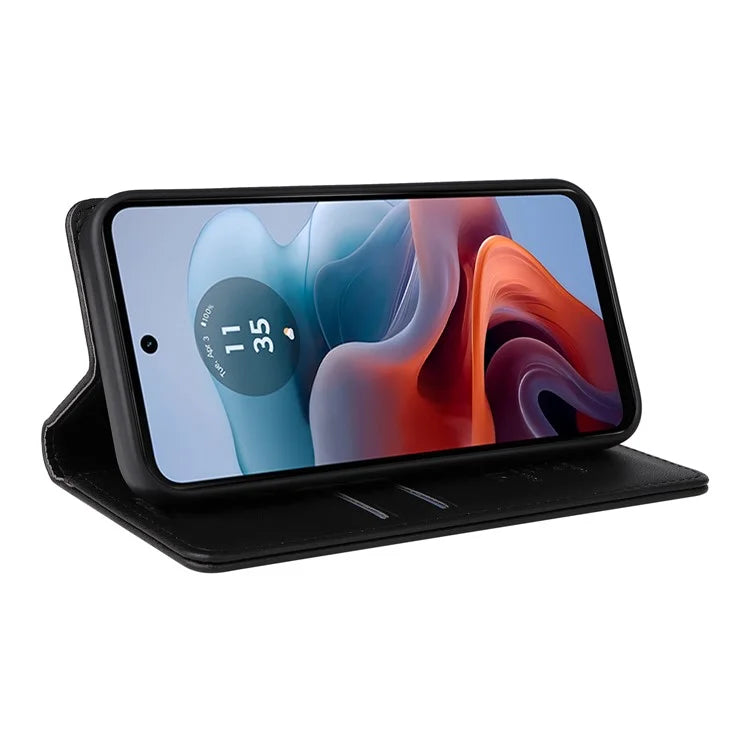 YIKATU YK-001 For Motorola Moto G34 5G Case Magnetic Closure Full Protection Leather Phone Cover