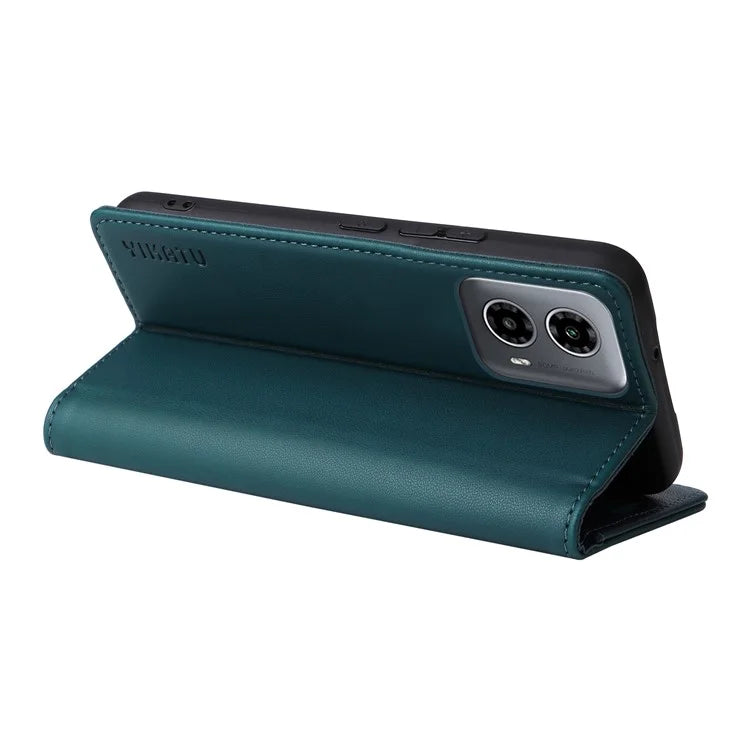 YIKATU YK-001 For Motorola Moto G34 5G Case Magnetic Closure Full Protection Leather Phone Cover