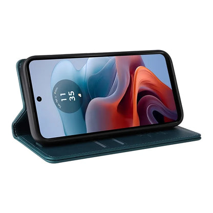 YIKATU YK-001 For Motorola Moto G34 5G Case Magnetic Closure Full Protection Leather Phone Cover