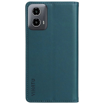 YIKATU YK-001 For Motorola Moto G34 5G Case Magnetic Closure Full Protection Leather Phone Cover