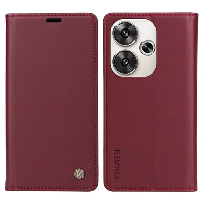 YIKATU YK-001 For Xiaomi Redmi Turbo 3 5G / Poco F6 5G Case PU Leather Wallet Folio Phone Cover