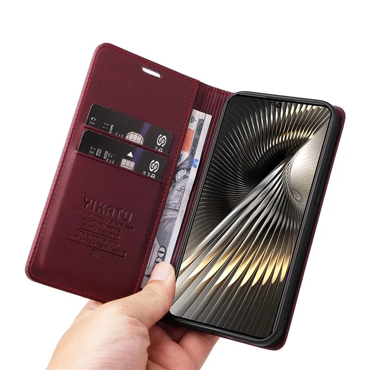 YIKATU YK-001 For Xiaomi Redmi Turbo 3 5G / Poco F6 5G Case PU Leather Wallet Folio Phone Cover