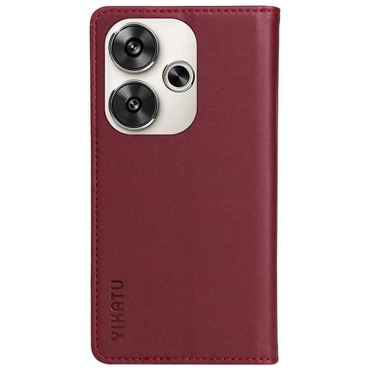 YIKATU YK-001 For Xiaomi Redmi Turbo 3 5G / Poco F6 5G Case PU Leather Wallet Folio Phone Cover