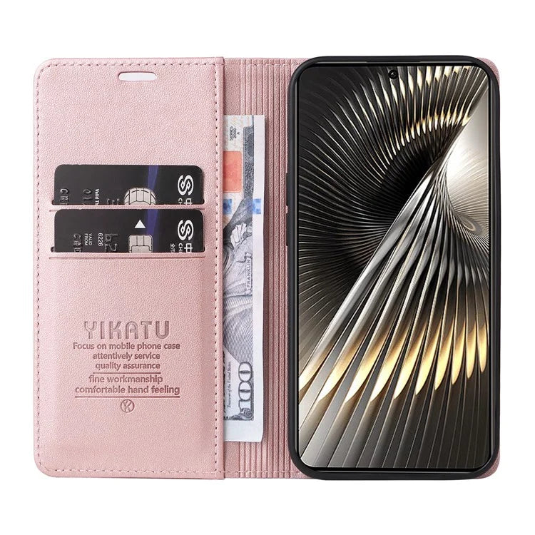 YIKATU YK-001 For Xiaomi Redmi Turbo 3 5G / Poco F6 5G Case PU Leather Wallet Folio Phone Cover