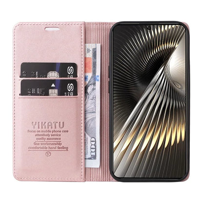 YIKATU YK-001 For Xiaomi Redmi Turbo 3 5G / Poco F6 5G Case PU Leather Wallet Folio Phone Cover