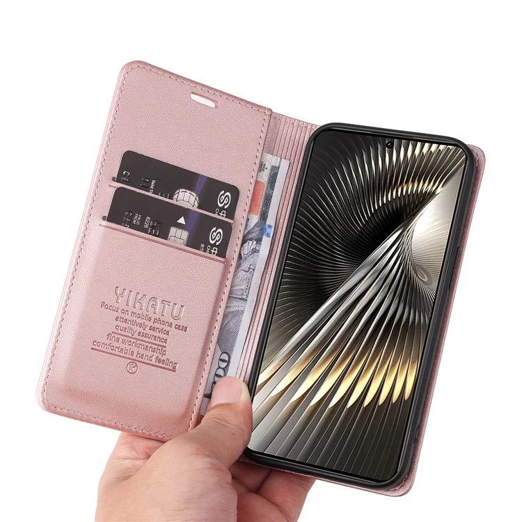 YIKATU YK-001 For Xiaomi Redmi Turbo 3 5G / Poco F6 5G Case PU Leather Wallet Folio Phone Cover