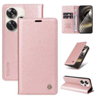 YIKATU YK-001 For Xiaomi Redmi Turbo 3 5G / Poco F6 5G Case PU Leather Wallet Folio Phone Cover