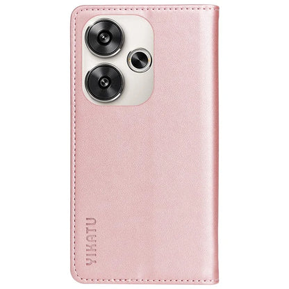 YIKATU YK-001 For Xiaomi Redmi Turbo 3 5G / Poco F6 5G Case PU Leather Wallet Folio Phone Cover