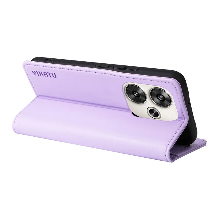 YIKATU YK-001 For Xiaomi Redmi Turbo 3 5G / Poco F6 5G Case PU Leather Wallet Folio Phone Cover