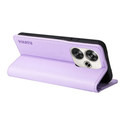 YIKATU YK-001 For Xiaomi Redmi Turbo 3 5G / Poco F6 5G Case PU Leather Wallet Folio Phone Cover