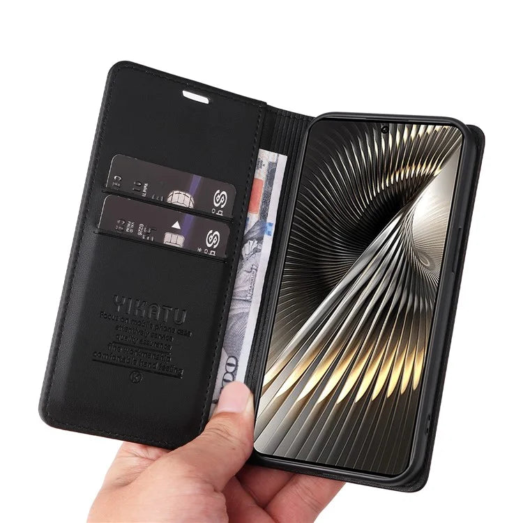 YIKATU YK-001 For Xiaomi Redmi Turbo 3 5G / Poco F6 5G Case PU Leather Wallet Folio Phone Cover