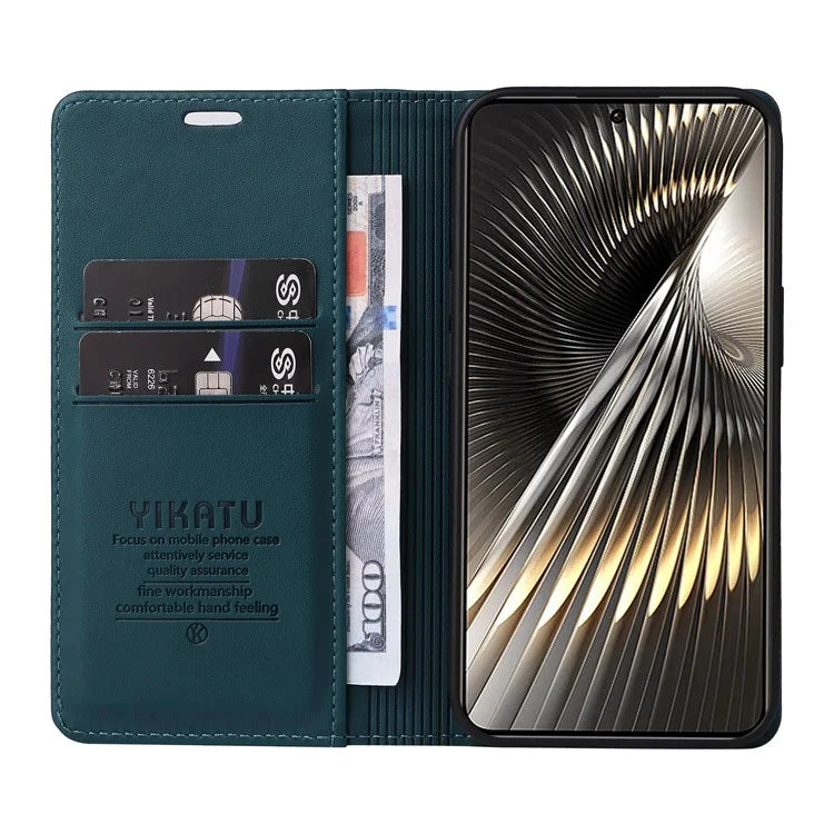 YIKATU YK-001 For Xiaomi Redmi Turbo 3 5G / Poco F6 5G Case PU Leather Wallet Folio Phone Cover