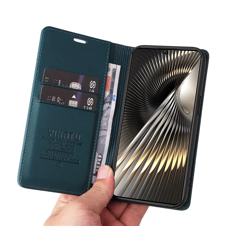 YIKATU YK-001 For Xiaomi Redmi Turbo 3 5G / Poco F6 5G Case PU Leather Wallet Folio Phone Cover