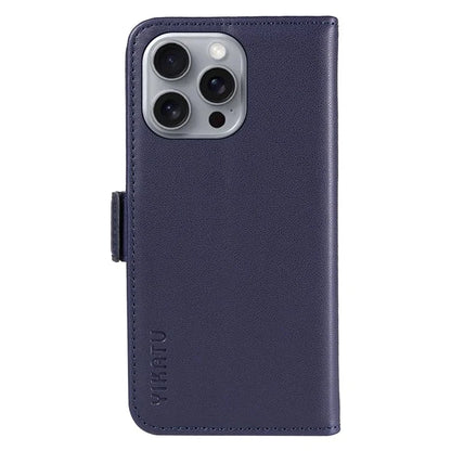 YIKATU YK-003 For iPhone 16 Pro Max Case PU Leather Folio Flip Phone Cover