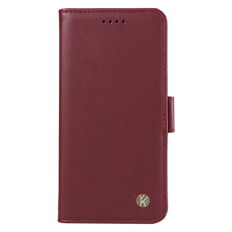 YIKATU YK-003 For iPhone 16 Pro Max Case PU Leather Folio Flip Phone Cover