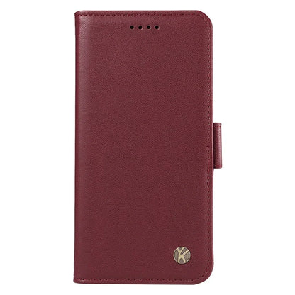 YIKATU YK-003 For iPhone 16 Pro Max Case PU Leather Folio Flip Phone Cover