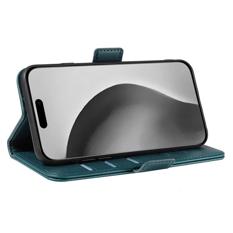 YIKATU YK-003 For iPhone 16 Pro Max Case PU Leather Folio Flip Phone Cover
