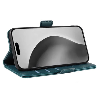 YIKATU YK-003 For iPhone 16 Pro Max Case PU Leather Folio Flip Phone Cover