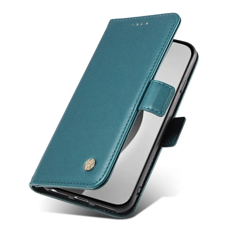 YIKATU YK-003 For iPhone 16 Pro Max Case PU Leather Folio Flip Phone Cover