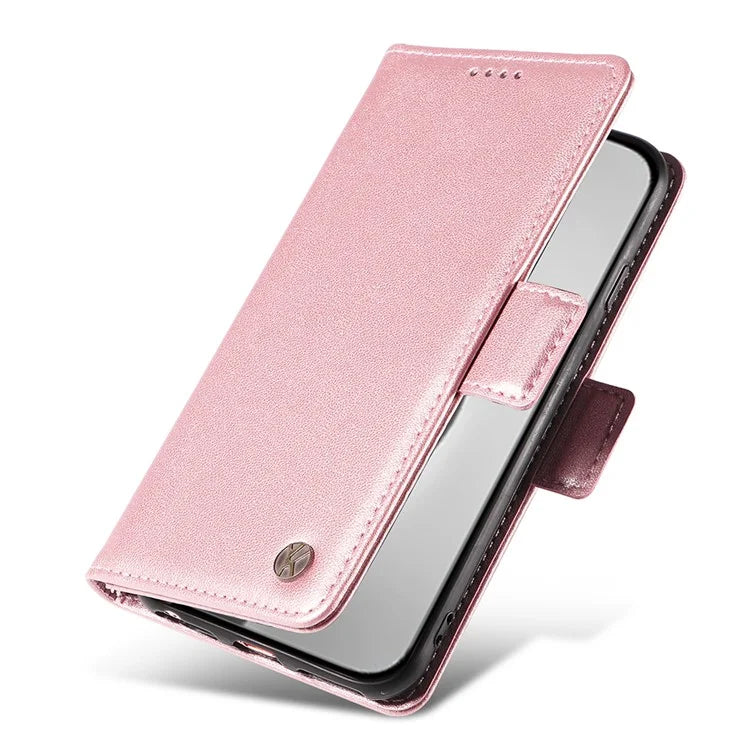YIKATU YK-003 For iPhone 16 Pro Max Case PU Leather Folio Flip Phone Cover