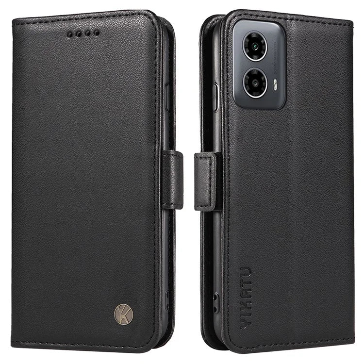 YIKATU YK-003 For Motorola Moto G34 5G Case Card Slots PU Leather Wallet Phone Cover
