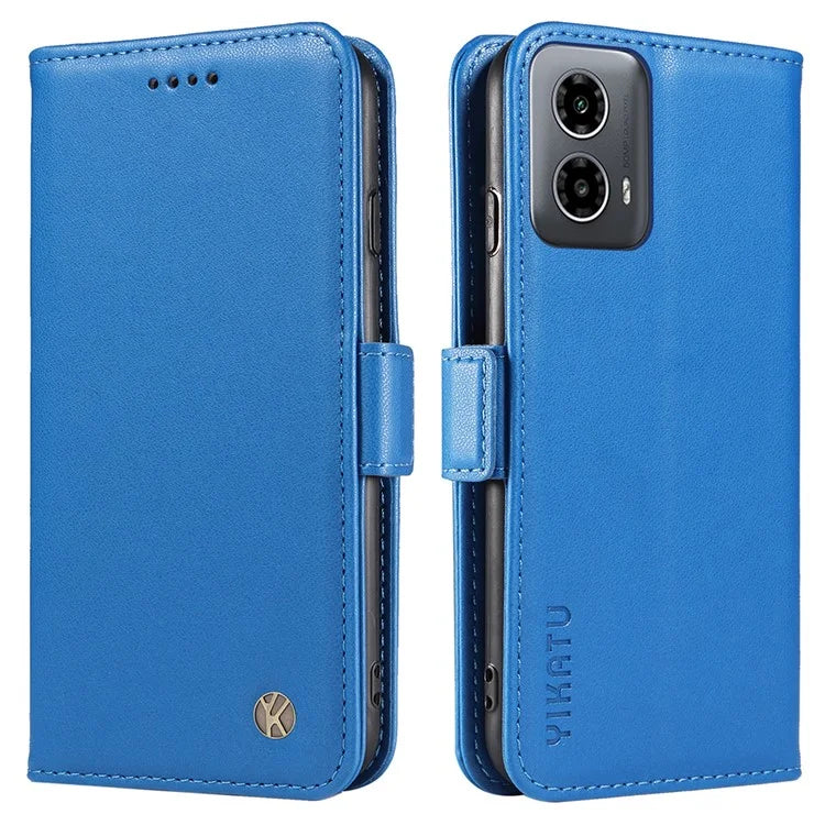 YIKATU YK-003 For Motorola Moto G34 5G Case Card Slots PU Leather Wallet Phone Cover