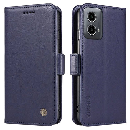 YIKATU YK-003 For Motorola Moto G34 5G Case Card Slots PU Leather Wallet Phone Cover