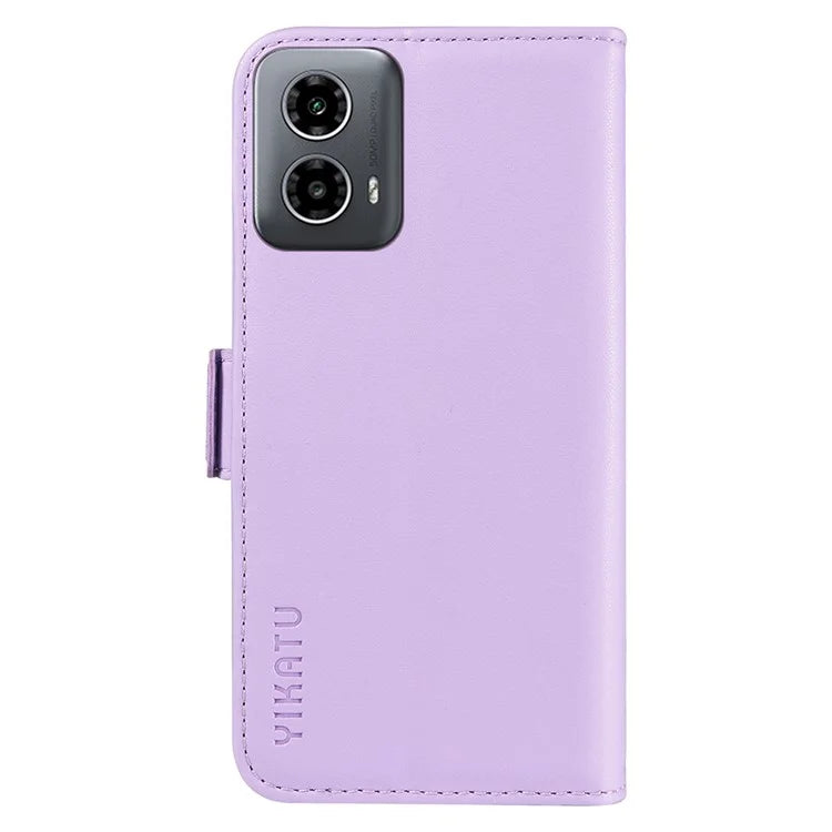YIKATU YK-003 For Motorola Moto G34 5G Case Card Slots PU Leather Wallet Phone Cover
